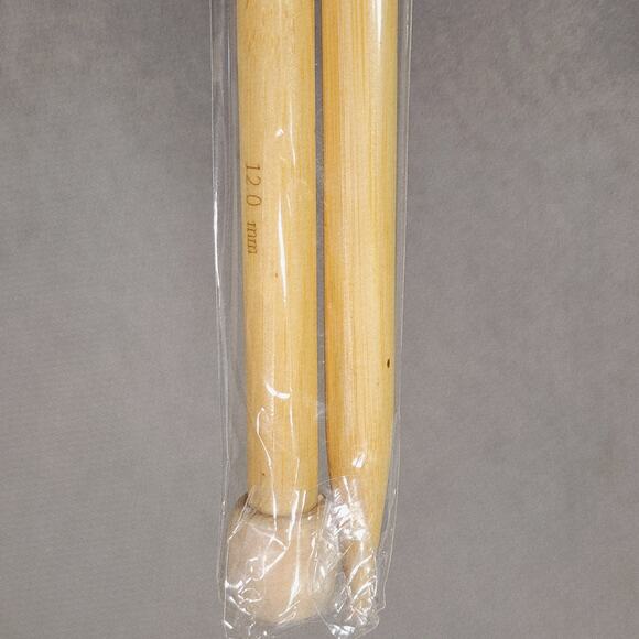 Bamboo Knitting Needles 13" 12mm Ball End 20 pairs available other sizes too NEW - Picture 4 of 7
